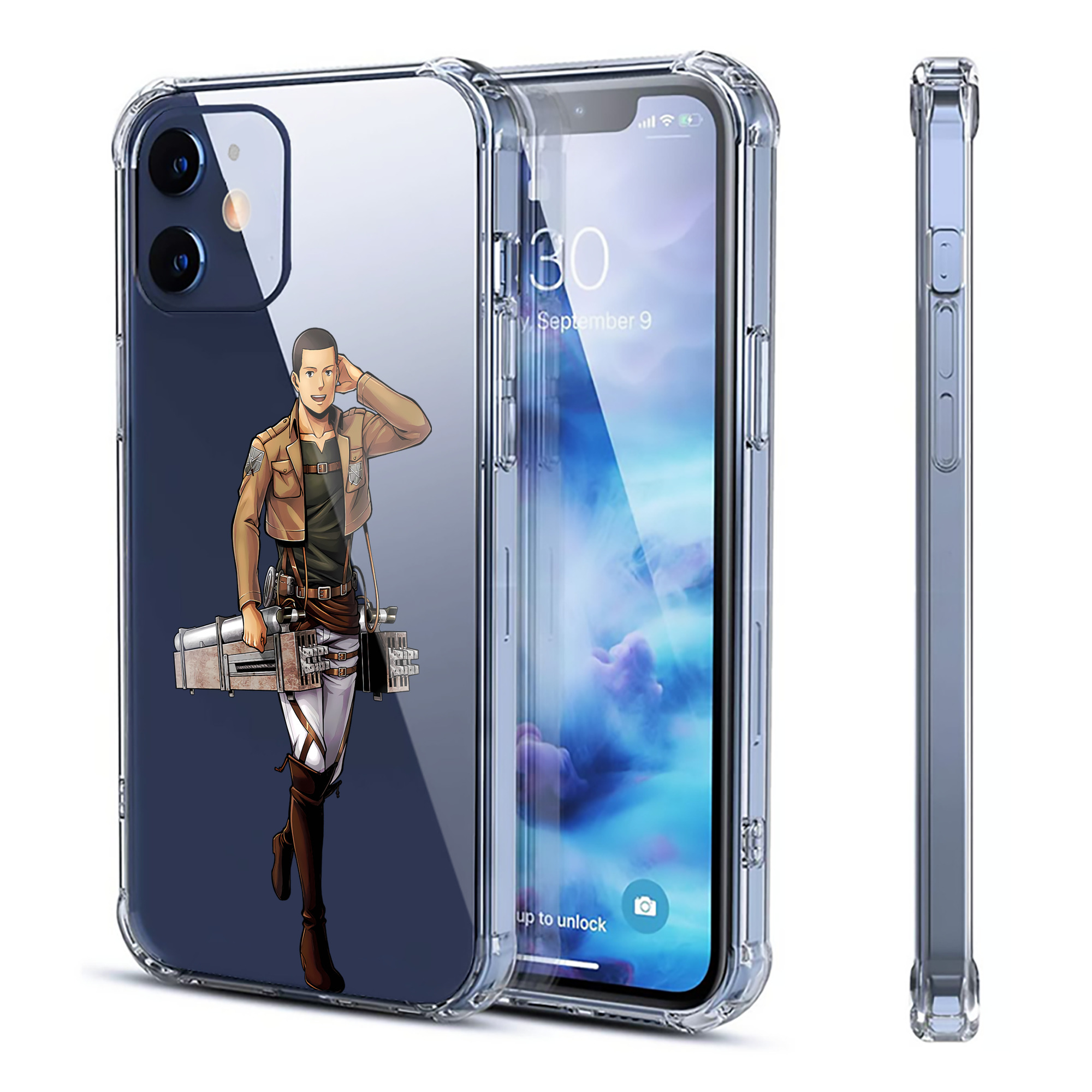 （画像用） 進撃の巨人 Attack on Titan 【iPhone 12シリーズ対応】透明スマホケース（クリアソフトケース）